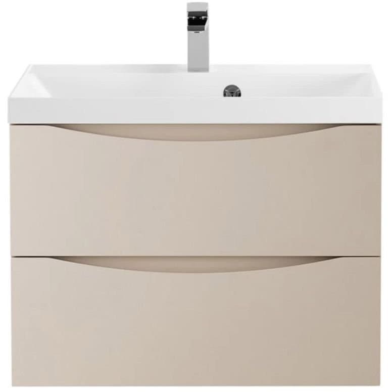 База под раковину подвесная BelBagno (Бельбагно) MARINO с двумя выкатными ящиками Crema Opaco 700x450x500 MARINO-700-2C-SO-CO-P