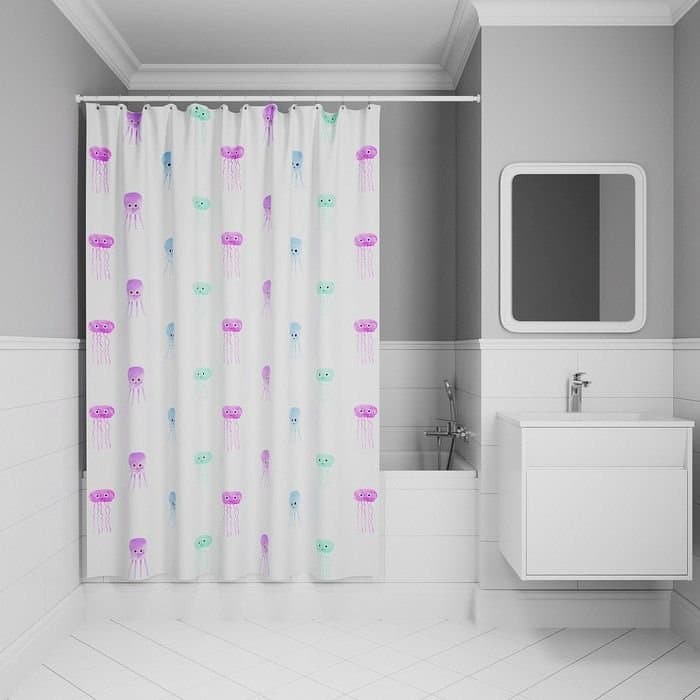Штора для ванной Iddis (Иддис) 200x180 см полиэстер BO03P18i11