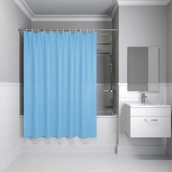 Штора для ванной Iddis (Иддис) 200x240 см полиэстер голубой BL06P24i11