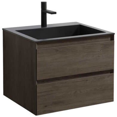 База под раковину Vincea (Винчея) Luka VMC-2L600RO подвесная 2 выкатных ящика soft close R.Oak