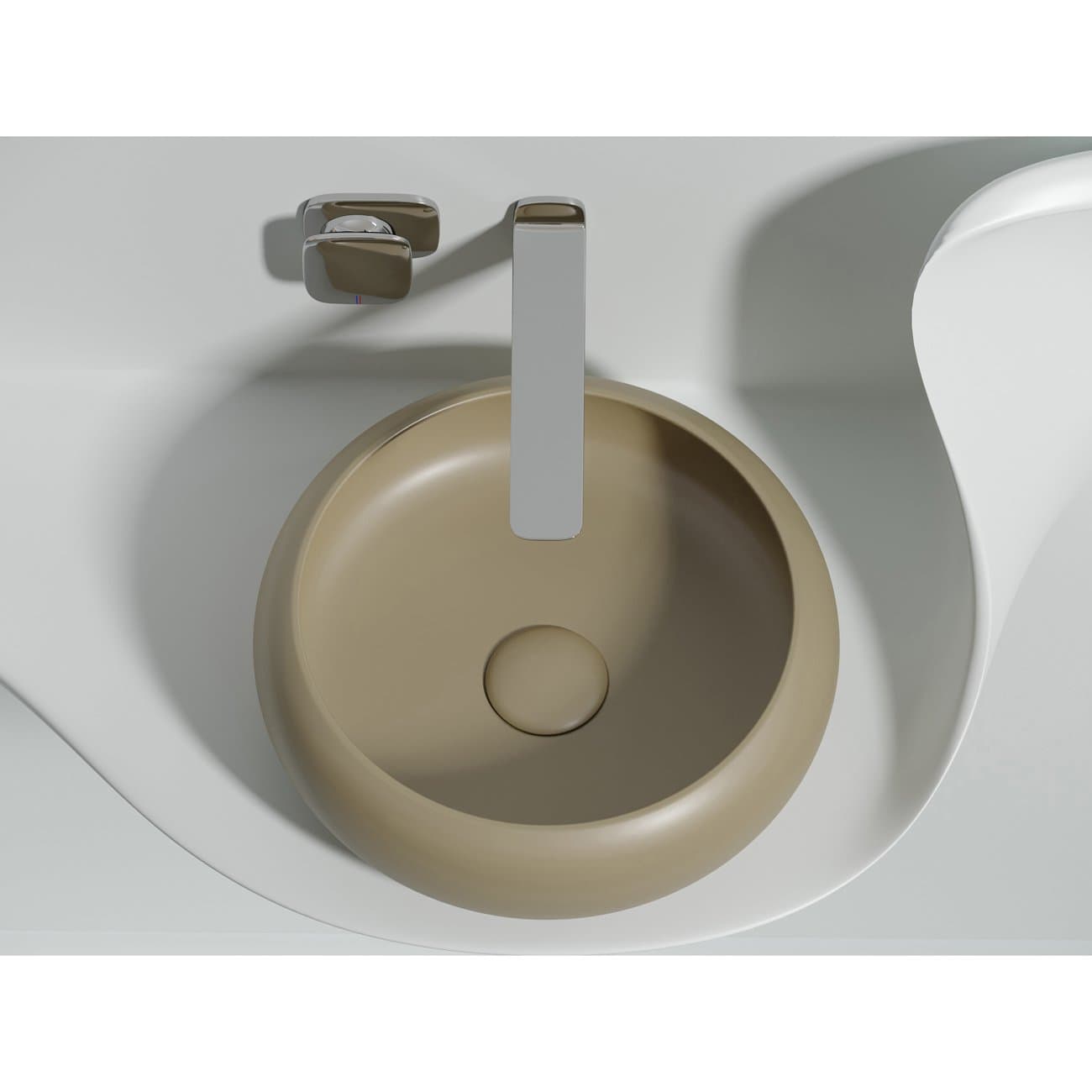Раковина Ceramicanova (Керамиканова) Element накладная 120х360х360 мм CN6050MC Капучино Матовый