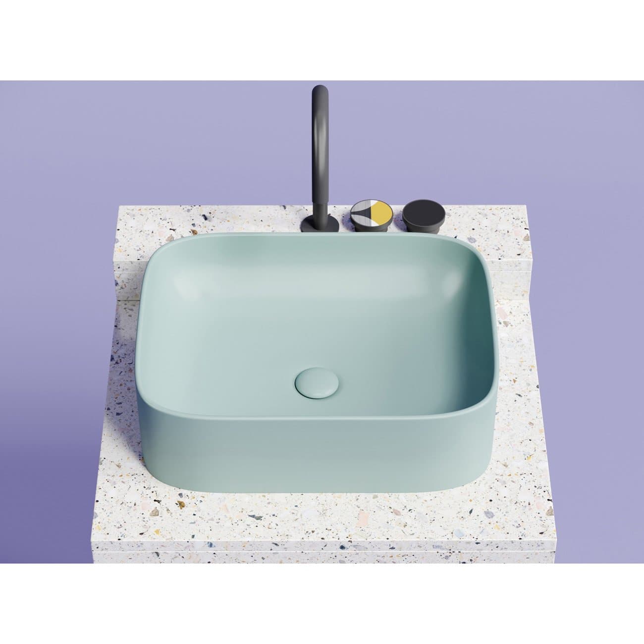 Раковина Ceramicanova (Керамиканова) Element накладная 150х505х380 мм CN6052MLG Зеленый Матовый