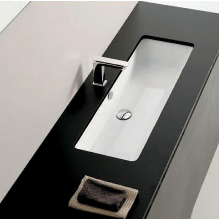 Раковина Artceram (Арткерам) Washbasins GEA 90х33 см, без отверстий, цвет: белый GEL002 01 00