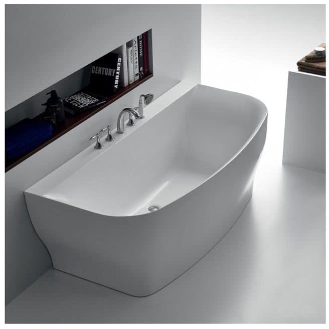 Акриловая ванна без перелива BelBagno (Бельбагно) BB74-1650-W0, 1650x780x590
