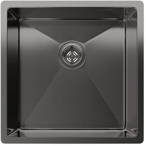 Мойка кухонная квадратная Rivelato (Ривелато) Rinox UN PVD (4444 UN PVD black)