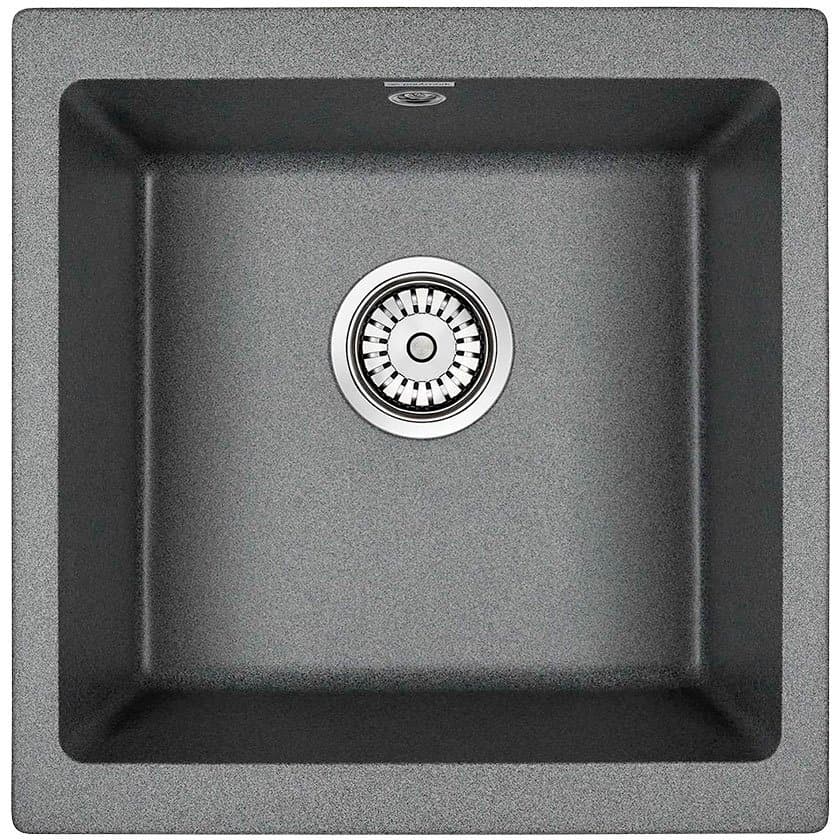 Мойка кухонная Paulmark (Паульмарк) кварцевая BRILON PM104546-DG графит 445х460 подст. мон. Paulmark