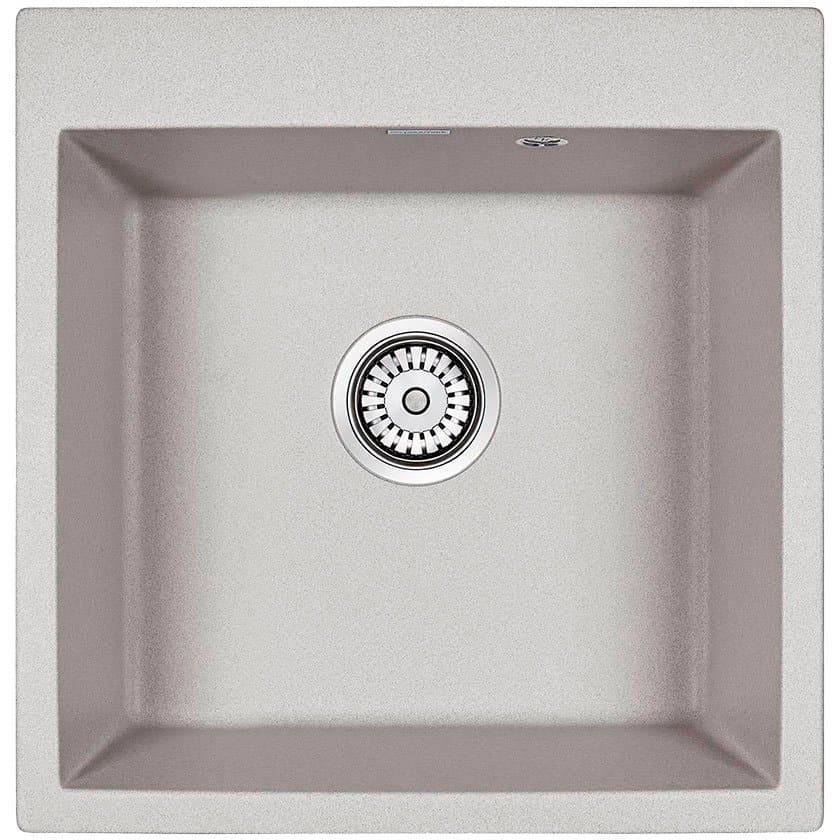 Мойка кухонная Paulmark (Паульмарк) кварцевая PRAKTISCH PM105152-GR серый 510х520
