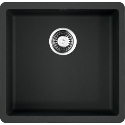 Мойка кухонная квадратная Omoikiri (Омойкири) Kata 44-U-BL Черный (4993403)
