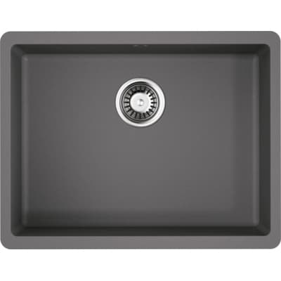 Мойка кухонная прямоугольная Omoikiri (Омойкири) Kata 54-U-GR Leningrad Grey (4993411)