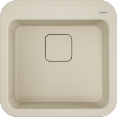 Мойка кухонная квадратная Omoikiri (Омойкири) Tasogare 51-PA Пастила (4993738)