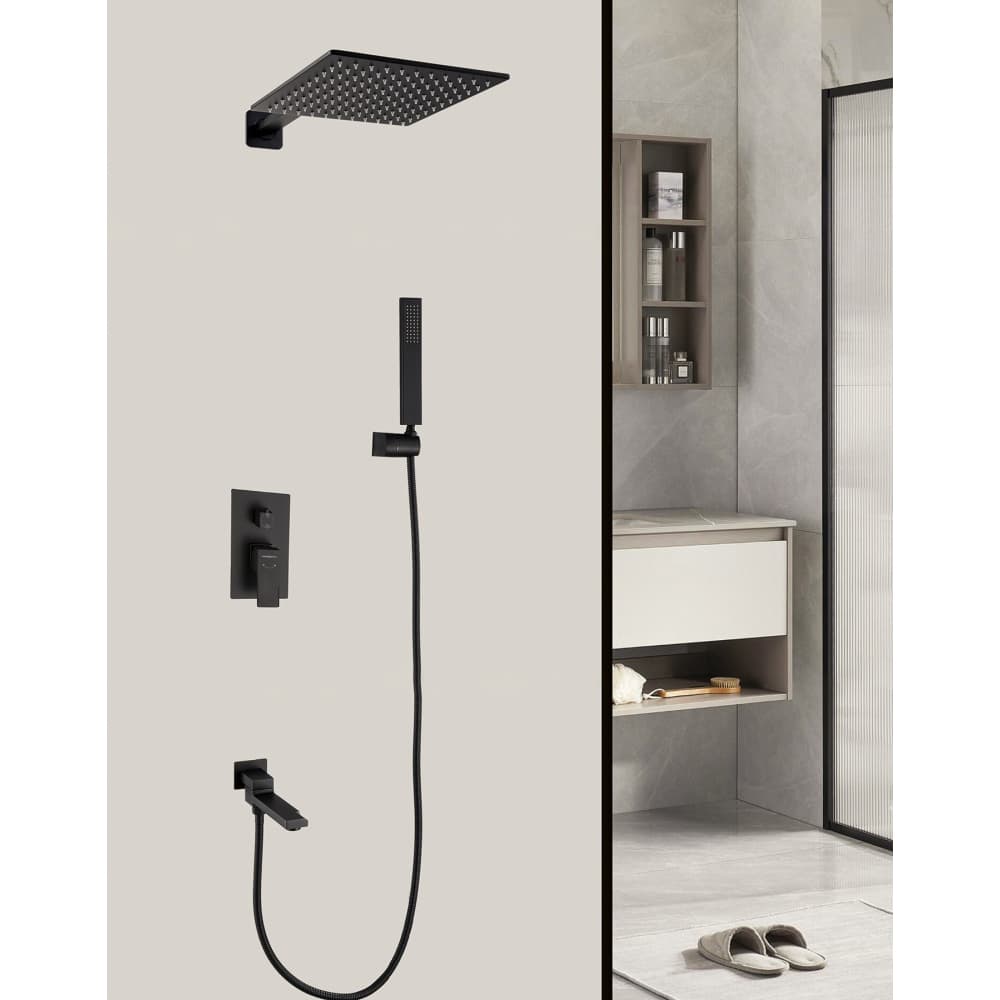 Душевой комплект скрытого монтажа Hansen (Хансен) HL34095-C Черный