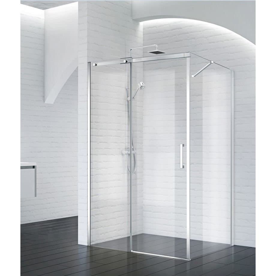 Душевой уголок BelBagno (Бельбагно) ACQUA-AH-1-110/90-C-Cr хром, стекло прозрачное 8 мм (1100х1950х900)