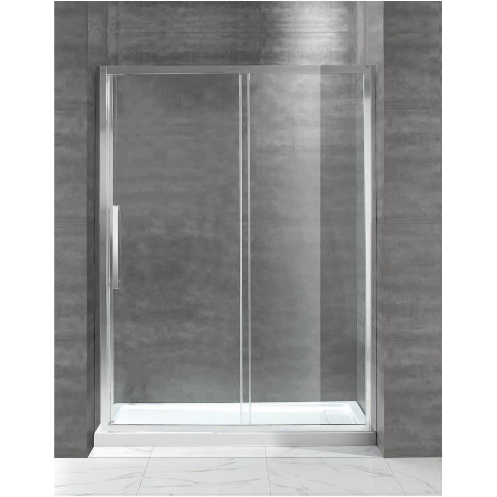 Душевая дверь Cezares (Цезарис) Lux-Soft-W-BF-1-120-C-Cr-IV, цвет профиля хром, стекло прозрачное 8 мм 200х120 см