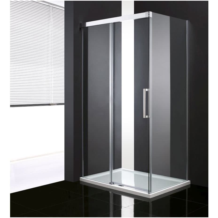Душевой уголок Cezares (Цезарис) Premier-Soft-W-AH-1-120/80-C-Cr-IV, цвет профиля хром, стекло прозрачное 8 мм 120х200х80 см