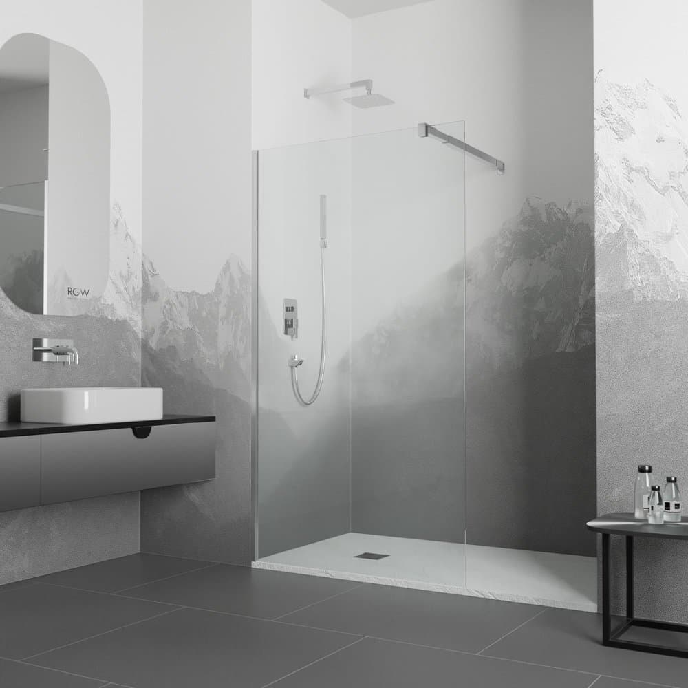 Душевая перегородка RGW (РГВ) 90х195 см WA-001 Хром, Прозрачное Easy Clean, 10 мм (351000109-11)