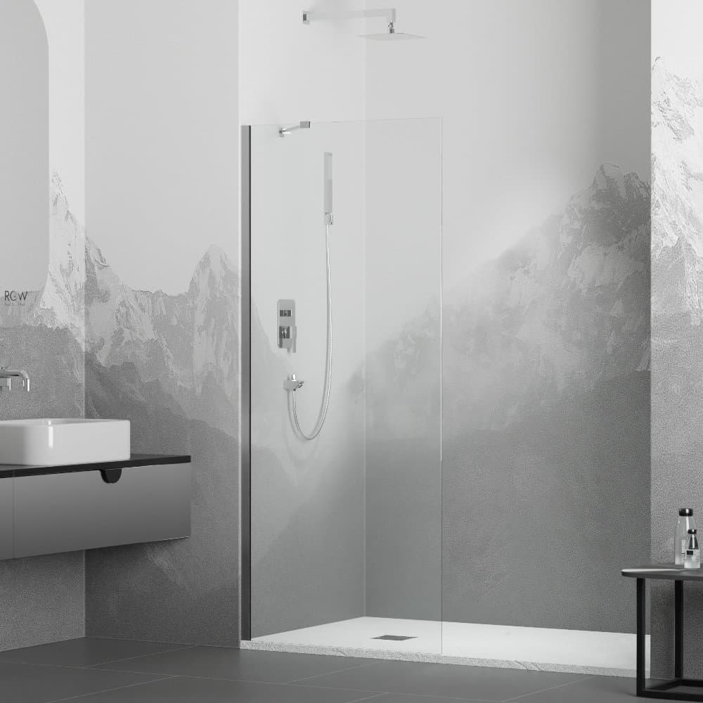 Душевая перегородка RGW (РГВ) 70х195 см WA-102 Хром, Прозрачное, 6 мм 690-705 Easy Clean (351010207-11)