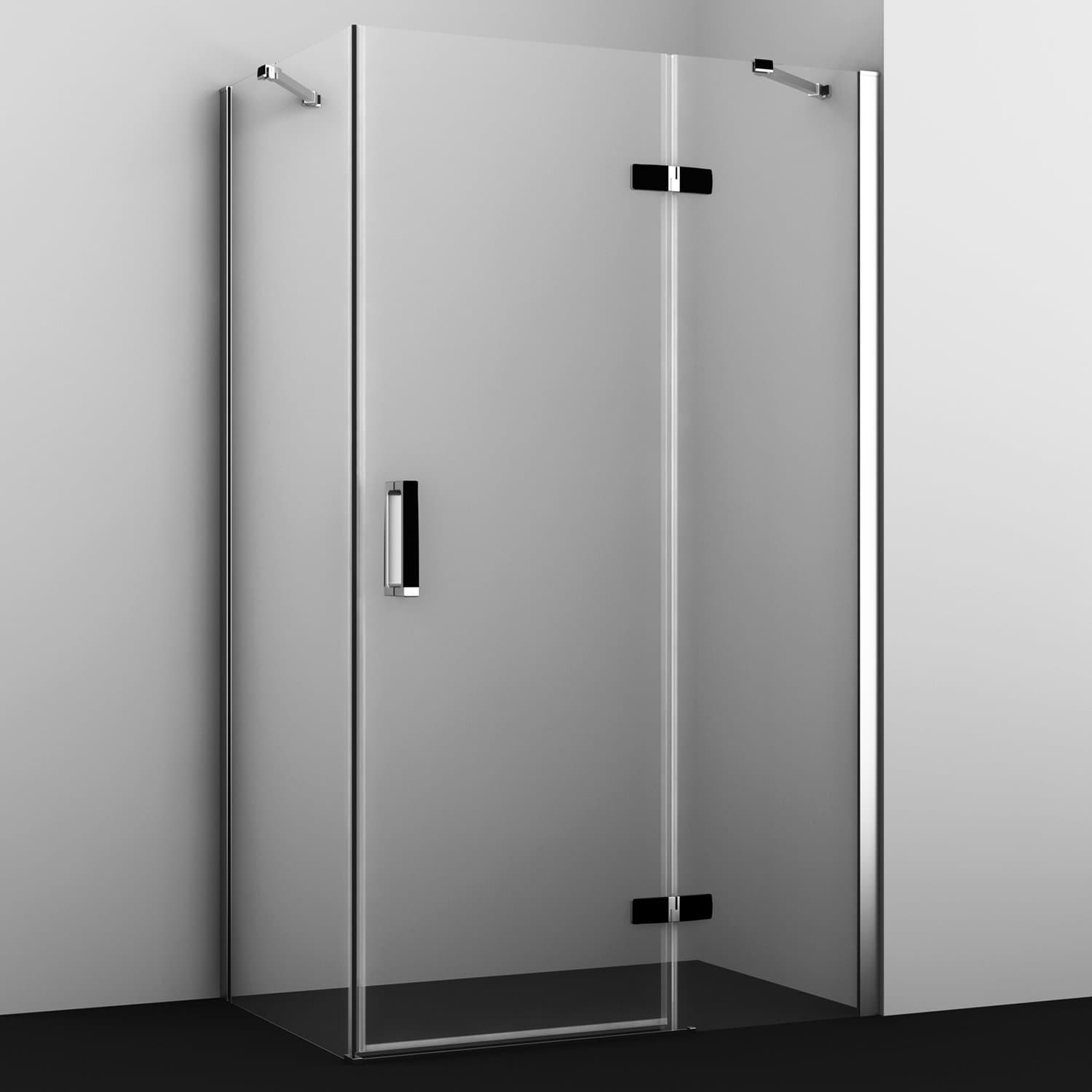 Душевой уголок Wasserkraft (Васеркрафт) Aller 1200х1000 мм (габариты площадки) 10H10RBLACK
