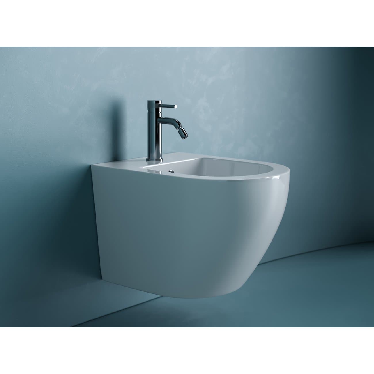 Биде подвесной Ceramicanova (Керамиканова) Uno CN11002 Белый