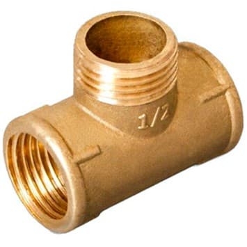 Тройник латунный равнопроходный Elsen (Элсен) 1/2″ НР-ВР-НР (EBF09.12)