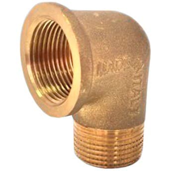 Угол латунный Elsen (Элсен) 90° 1 1/4″ НР-ВР (EBF12.114)