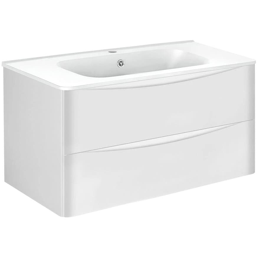 База под раковину Vincea (Винчея) Paola 1000 подвесная, 2 выкатных ящика soft close, G.White VMC-2P100GW