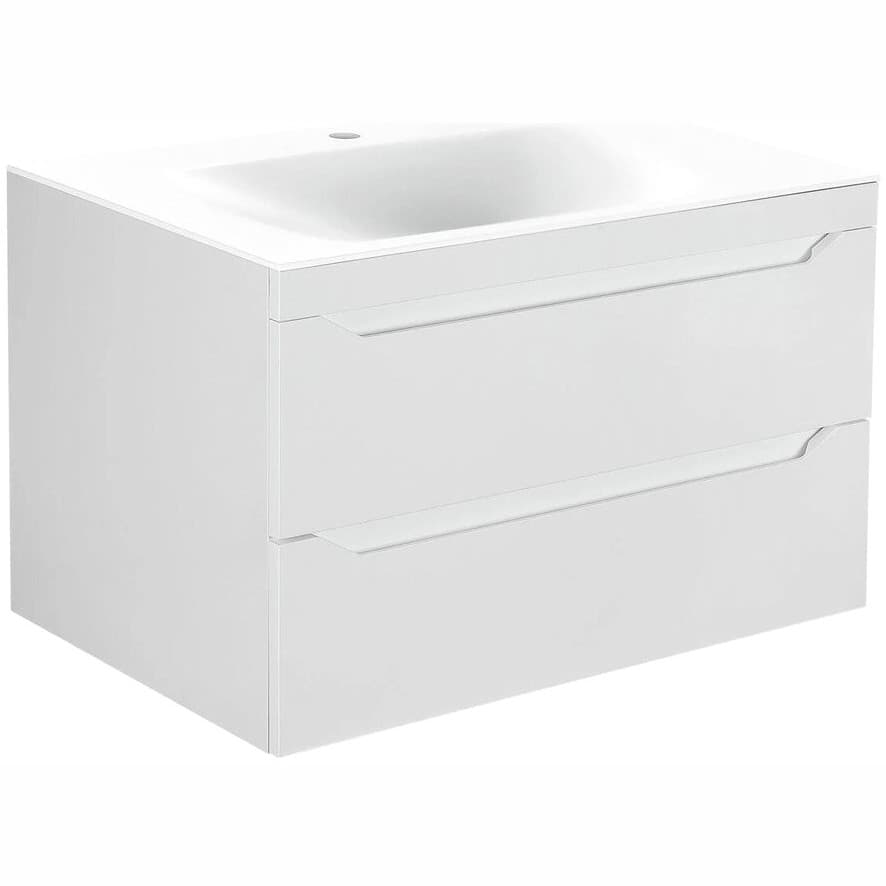 База под раковину Vincea (Винчея) Fine 800 подвесная, 2 выкатных ящика soft close, G.White VMC-2F800GW