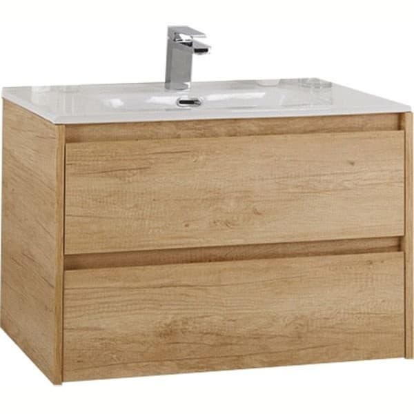 База под раковину подвесная BelBagno (Бельбагно) KRAFT 39 с двумя выкатными ящиками Rovere Nebrasca Nature 800х390x500 KRAFT 39-800/390-2C-SO-RNN