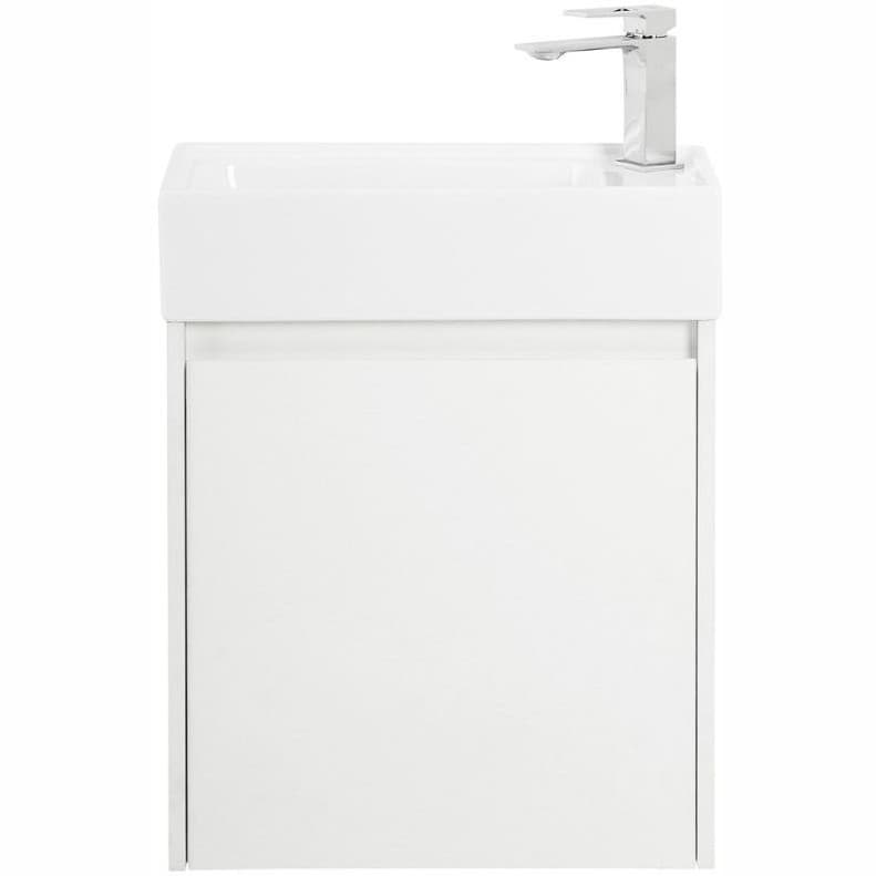 База под раковину подвесная BelBagno (Бельбагно) KRAFT MINI с распашной дверцей левосторонняя Bianco Opaco 494х256х500 KRAFT MINI-500/260-1A-SO-BO-L