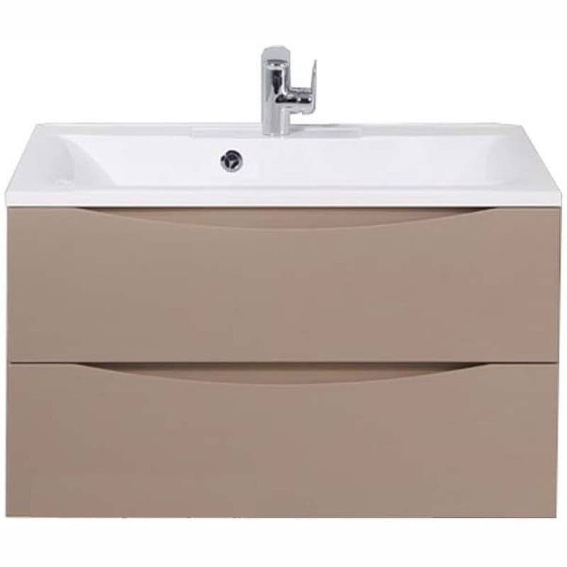 База под раковину подвесная BelBagno (Бельбагно) MARINO с двумя выкатными ящиками Capucino Lucido 800x450x500 MARINO-800-2C-SO-CL-P
