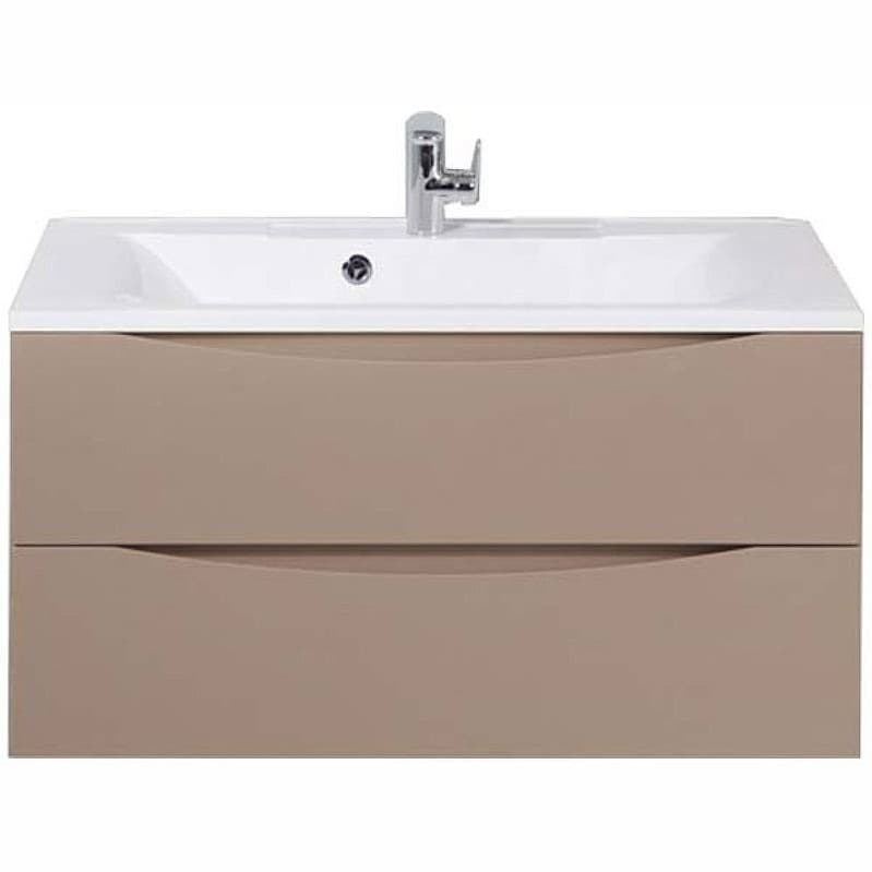 База под раковину подвесная BelBagno (Бельбагно) MARINO с двумя выкатными ящиками Capucino Lucido 900x450x500 MARINO-900-2C-SO-CL-P