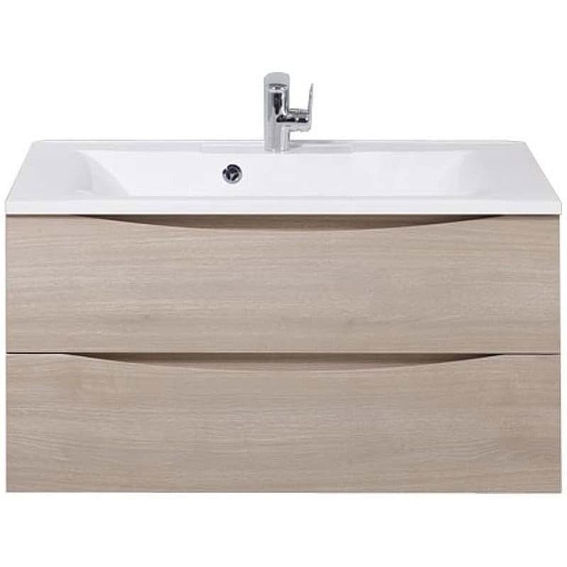 База под раковину подвесная BelBagno (Бельбагно) MARINO с двумя выкатными ящиками Rovere Grigio 900x450x500 MARINO-900-2C-SO-RG-P