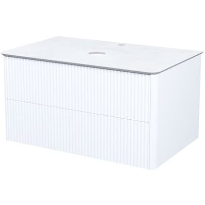 Тумба подвесная Iddis (Иддис) Aiger, со столешницей, 80 см, белый, AIG80W0i95K