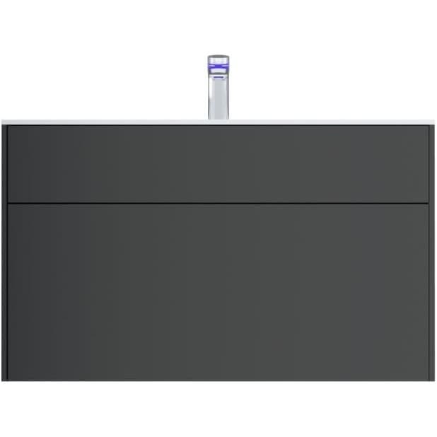 База под раковину Am.Pm (Ам.Пм) Inspire V2.0, подвесная, 100 см 3 ящика, push-to-open, графит матовый, M50AFHX1003GM
