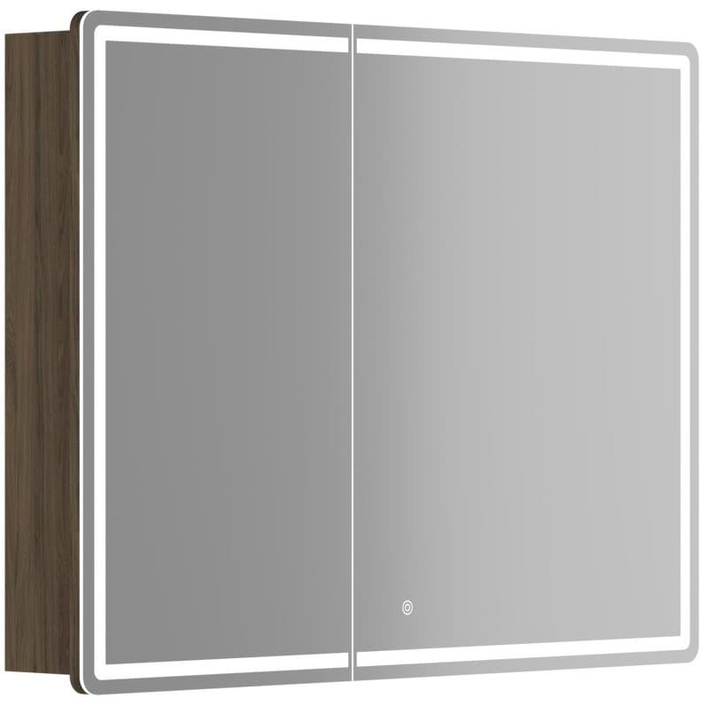 Зеркальный шкаф для ванной комнаты Sancos (Санкос) Mirror 990х150х740 мм, с LED подсветкой, цвет дуб чарльстон, (MI100ECH)