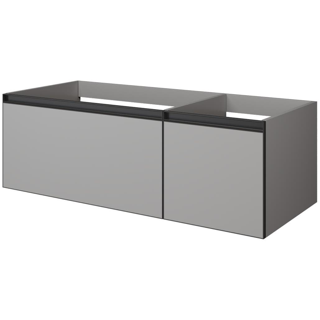 Тумба Армади Арт QUATRO 2 120см (80+40) Черный 40х120 790-M2-120-L-A, Armadi Art комплект, с микролифтом
