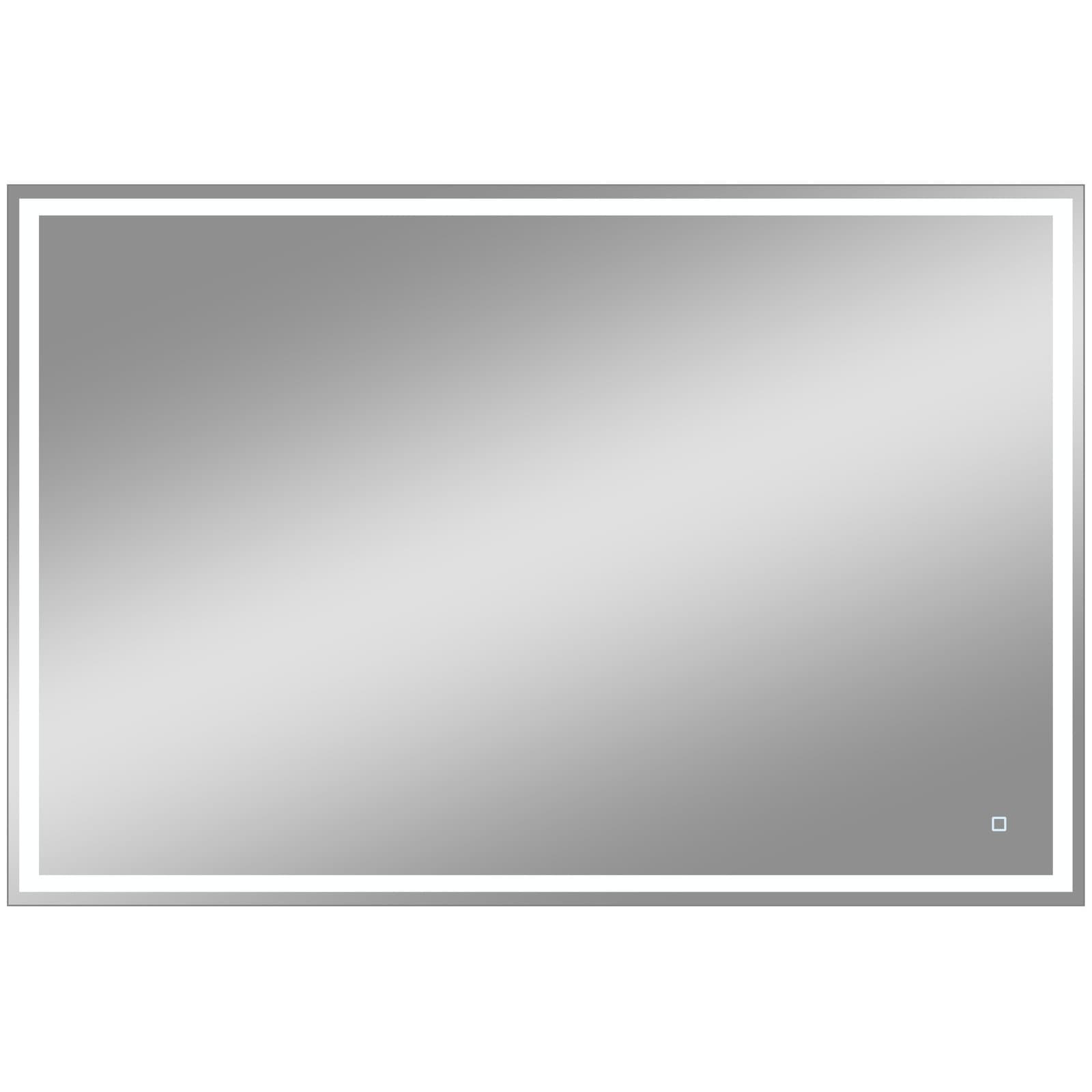 Зеркало Диво Дмитров 120x80 см, подсветка диодная, сенсорное, с регулировкой яркости подсветки, универсальный монтаж, прямоугольное, ЗЛП 119, Diwo