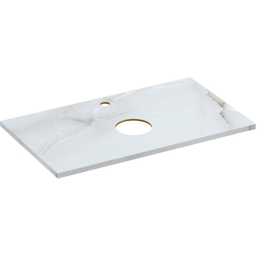 Столешница Cersanit (Церсанит) Stone из керамогранита Aura 80x45x2 светло-серый сатиновый (63854)