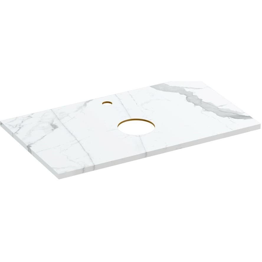 Столешница Cersanit (Церсанит) Stone из керамогранита Energy 80x45x2 белый матовый (63853)