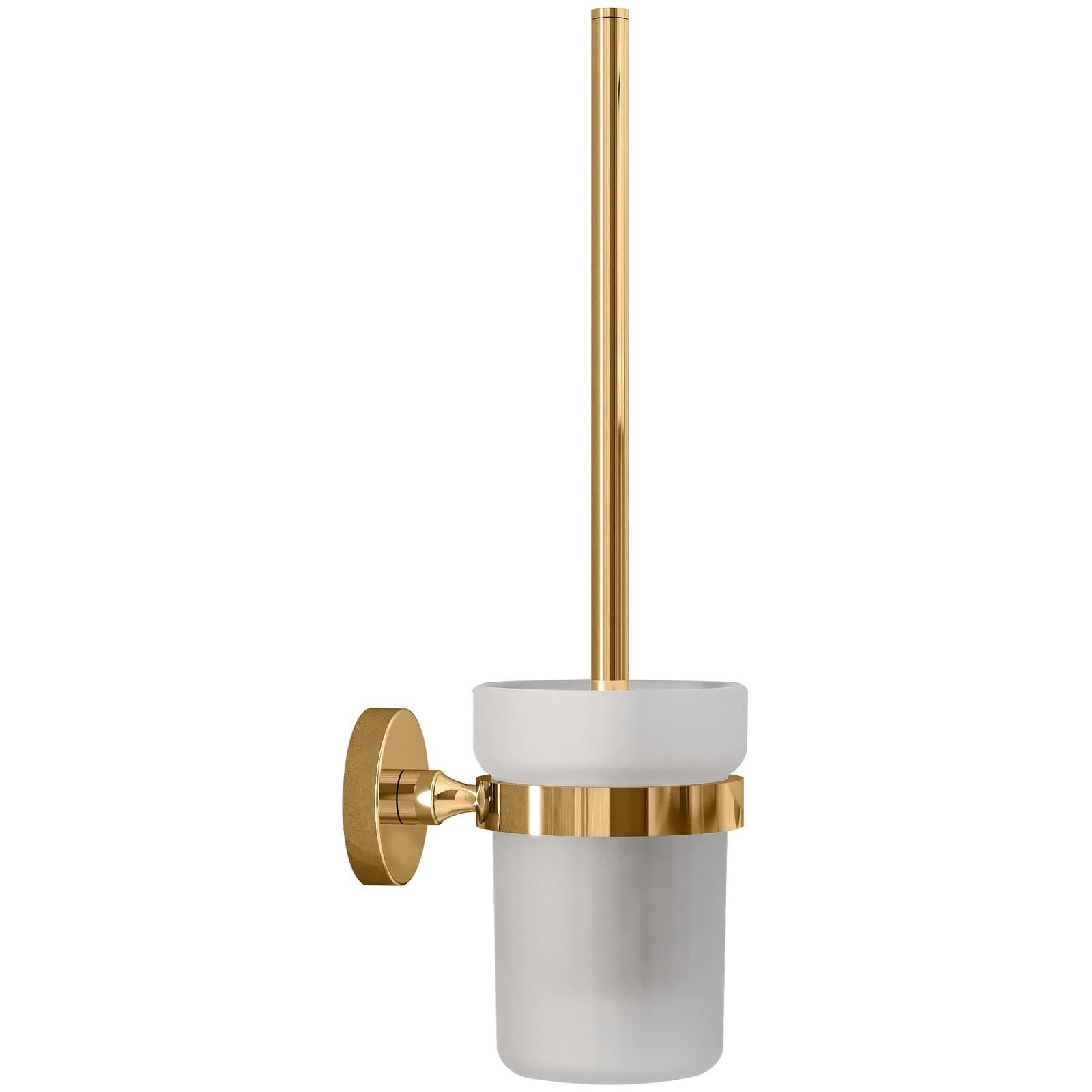 Ершик для унитаза DEKOR BANYO Alina Gold A40 6009 02 настенный, золото, с подставкой и держателем