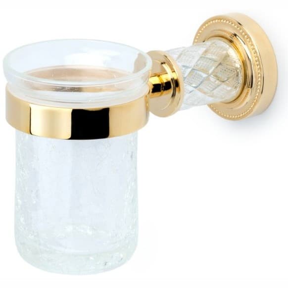 Стакан для зубных щеток Богеме Murano Cristal Золото 10904-CRST-G, Boheme