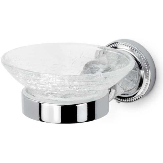 Мыльница Богеме Murano Cristal Хром 10903-CRST-СH, Boheme с микролифтом