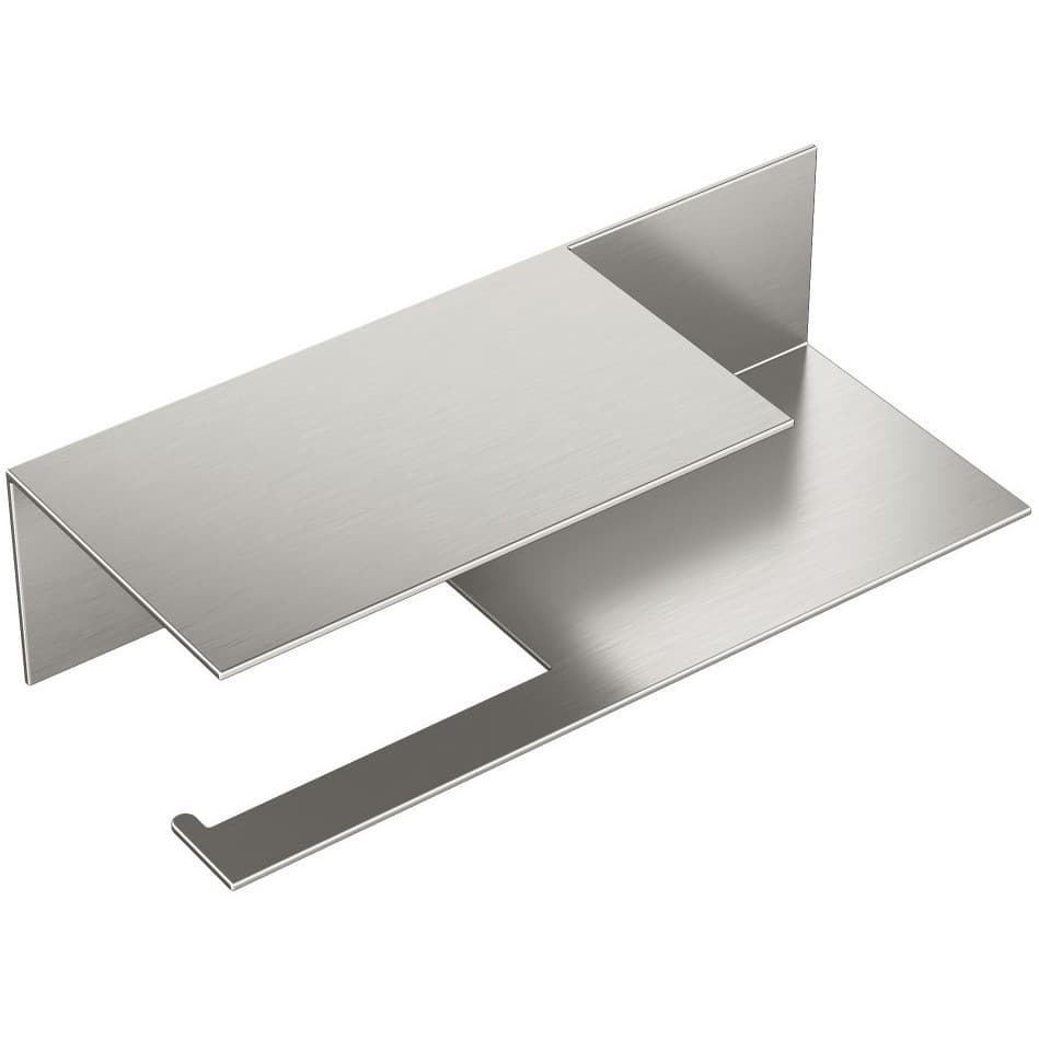 Держатель Богеме c полкой Qubic Nickel Brush 10721-2-NB, Boheme