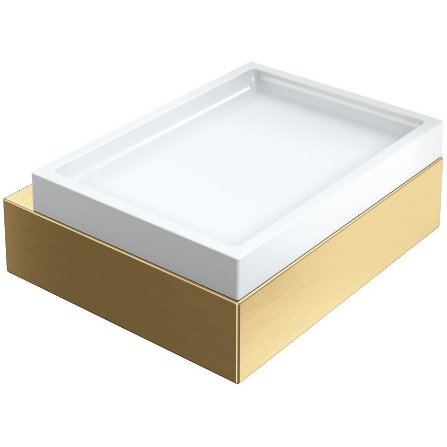 Мыльница Богеме Qubic Золото, Матовое золото 10723-MG, Boheme Matt Gold