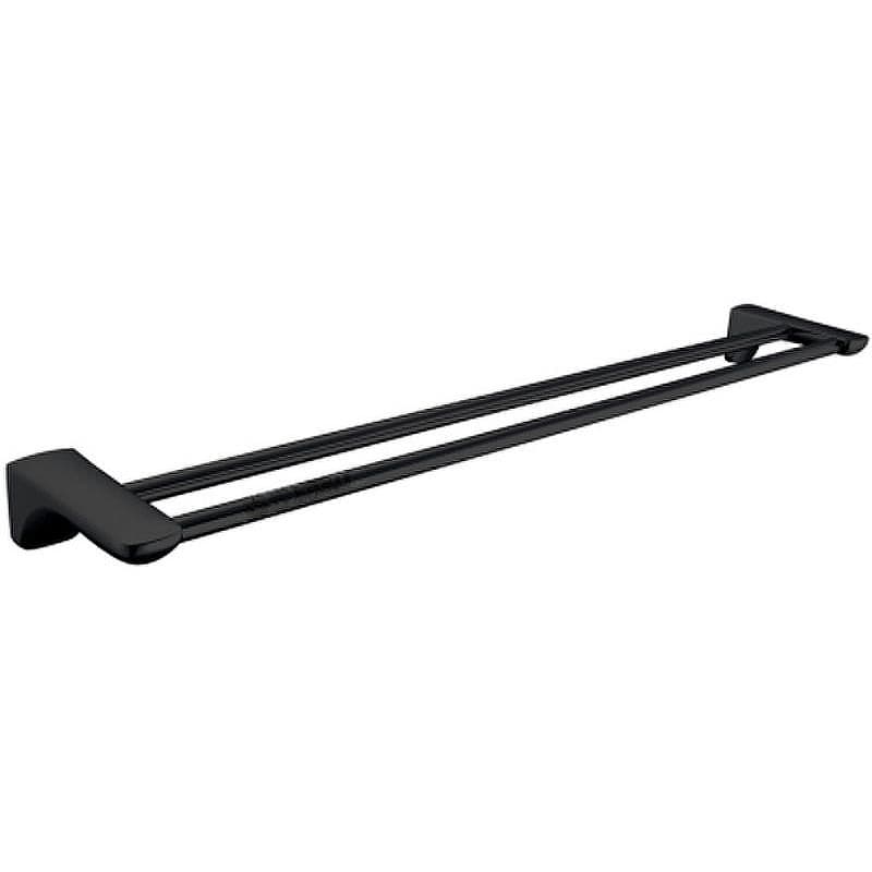 Полотенцедержатель Ceramalux (Керамалюкс) Monelli 70009A двойной, черный матовый