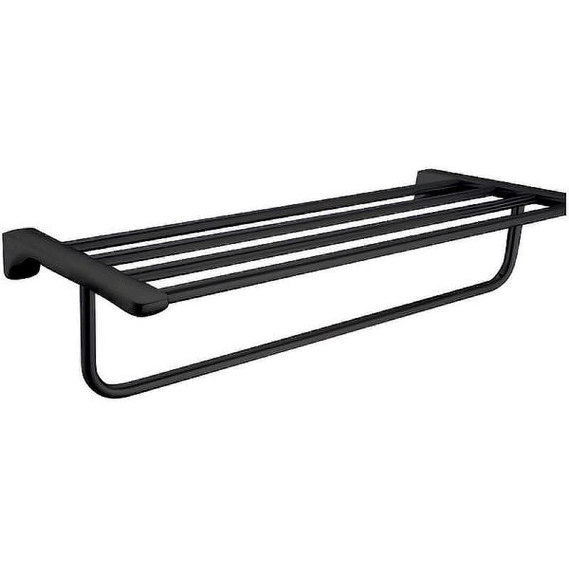 Полка для полотенец Ceramalux (Керамалюкс) Monelli 70010, черный матовый