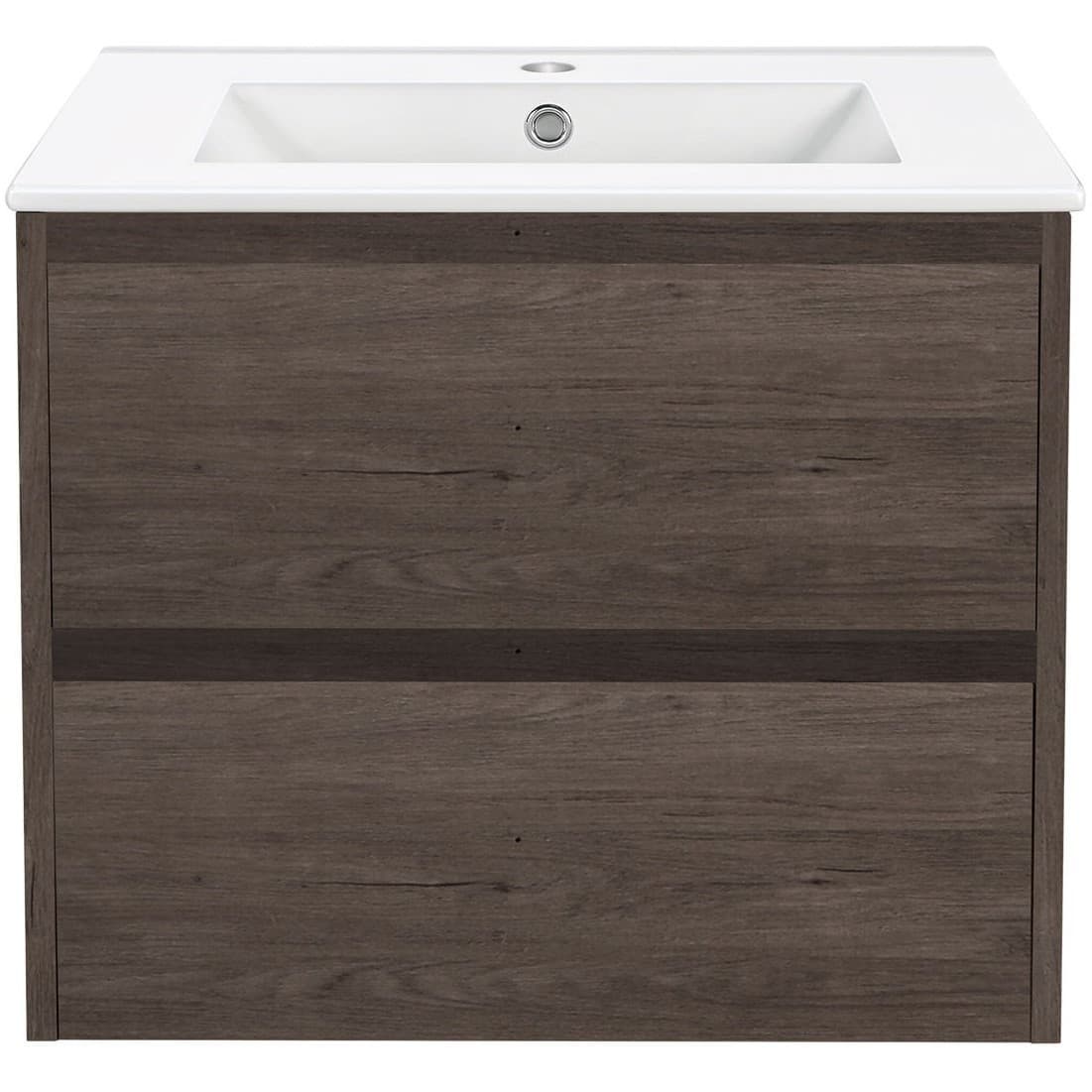 База под раковину Vincea (Винчея) Gio VMC-2G600RO подвесная 2 выкатных ящика soft close R.Oak