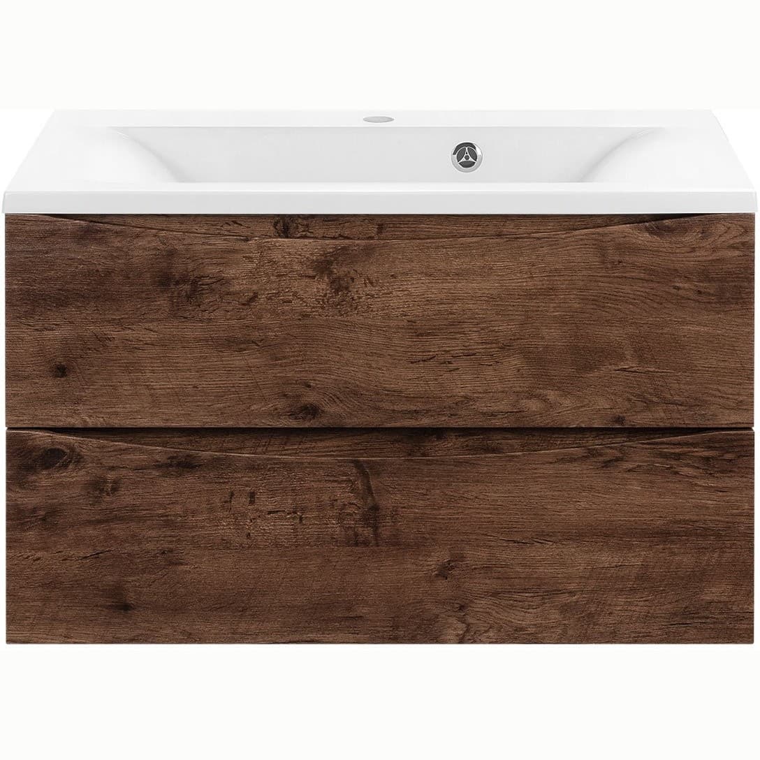 База под раковину Vincea (Винчея) Mia VMC-2MA750RW подвесная 2 выкатных ящика soft close R.Wood