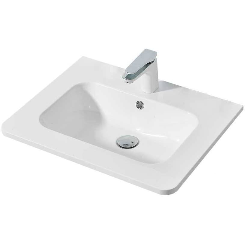 Раковина Vincea (Винчея) VCB-1A600W из искусственного камня, цвет белый