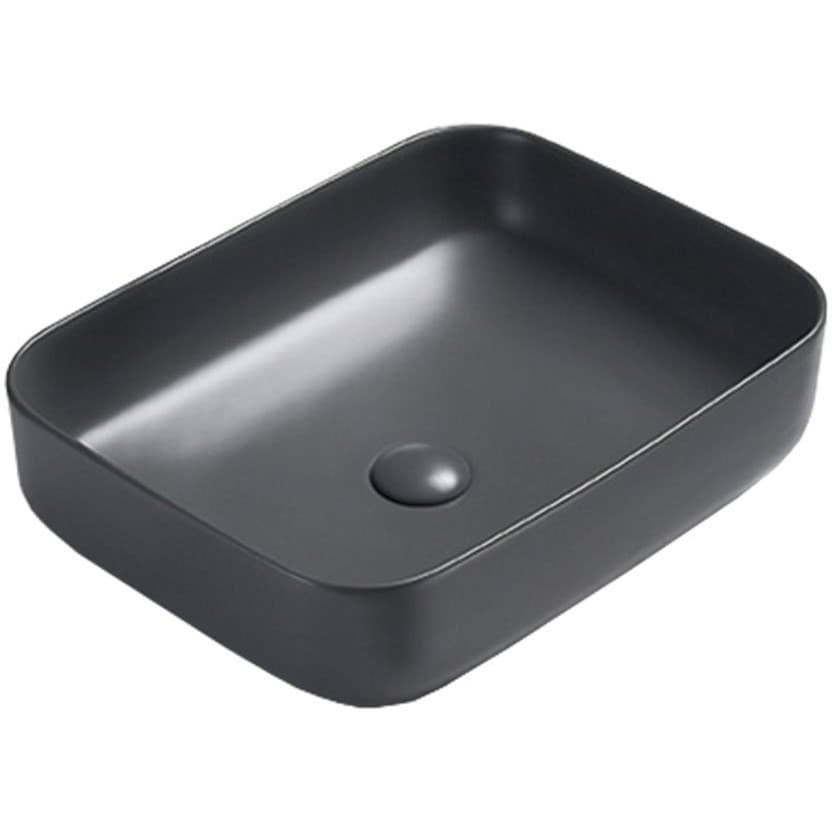 Раковина керамическая Vincea (Винчея) VBS-105MA, 500х390х130, накладная, цвет антрацит матовый