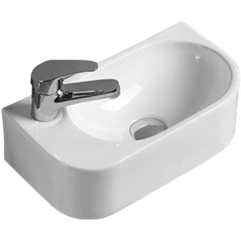 Раковина керамическая Vincea (Винчея) VBS-506L, 400х215х120, подвесная, цвет белый, левая